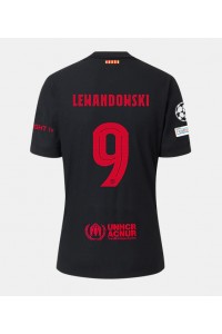 Barcelona Robert Lewandowski #9 Jalkapallovaatteet Vieraspaita 2024-25 Lyhythihainen